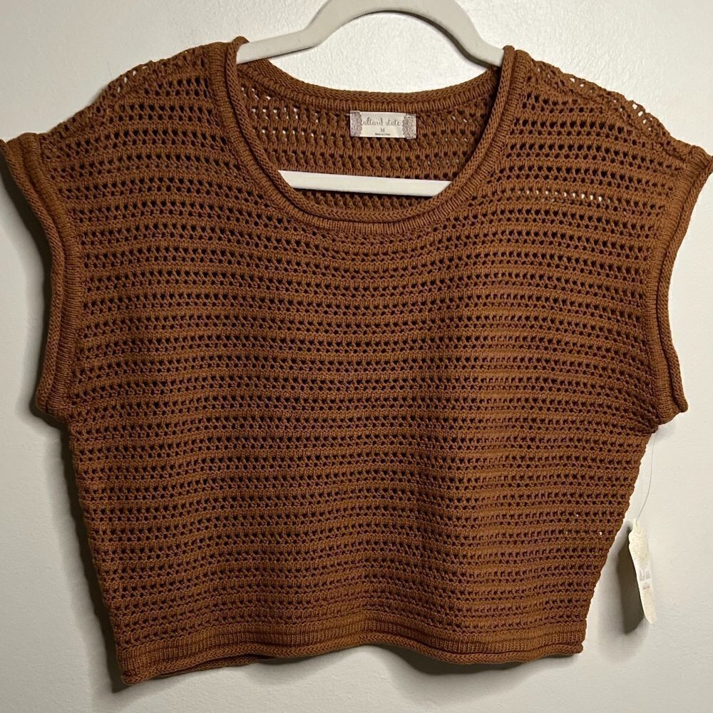 Altar'd State KARA Boxy Vest in Chestnut Color Size M